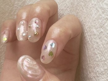 アイネイルズ 天神今泉店(I-nails)/キラキラオーロラネイル