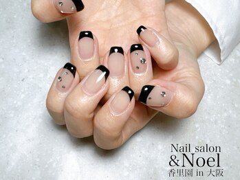 ノエル(Noel)/黒フレンチネイル