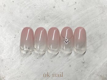 ユーケーネイル(uk nail)/シンプルアート6500円