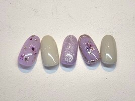 押し花風デザイン(^^)/