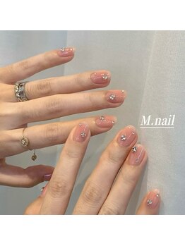 エムネイル(M.nail)/ワンカラーxストーン