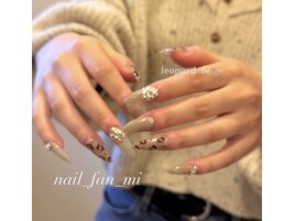 レオパード×大人ネイル