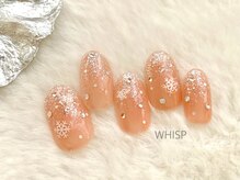 ウィスプ(WHISP)/キラキラ雪ネイル/パラジェル込