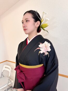 ユウワ(yuwa)/卒業式ヘアセット,着付け