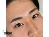 【再来】美眉スタイリング(カット込み)＋毛流れ眉毛パーマ¥6400