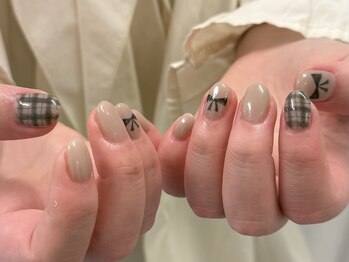 モノ 本通(mono)/チェック×リボン