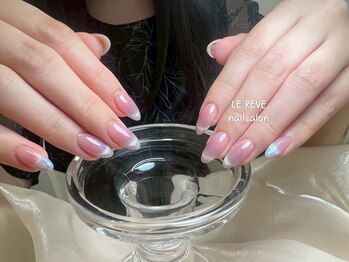 ルレーブ(LE REVE)/チークマグネットフレンチネイル