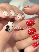 Domi Nail Salon 渋谷店　長さだし/持ち込み/フィルイン/ワンホン/ドットネイル＊