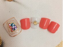 ネイルサロン リリオ(Nail Salon Ririo)/クラッシュシェルフットネイル