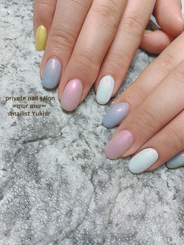 プライベート ネイルサロン マーマ(murmur)/カラフルワンカラー