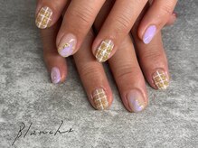 ブランシュ(BLANCHE)/チェック柄ネイル