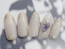 ロンズネイル(Ron's nail)/ラメフレンチ