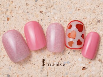 アイネイルズ 町田店(I nails)/ふちどりハートネイル8480円
