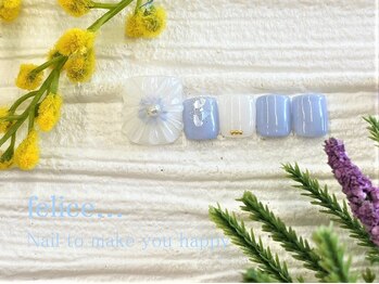 ネイルサロン フェリーチェ(felice)/【定額フットネイル】¥8500