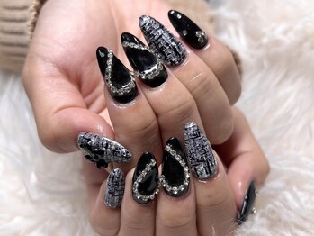 ノワ 横浜(Noix)/ツイード×キラキラチェーン