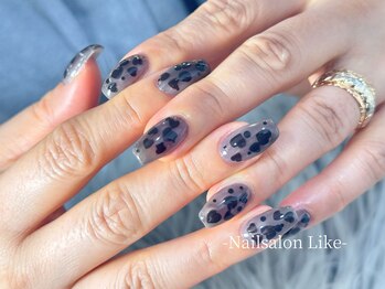 ライク(Like)/ブラックハートネイル