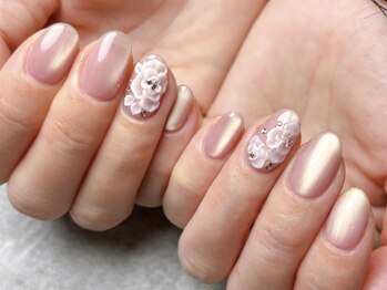 nail salon eteの写真/日常に溶け込む上質なネイル。高い技術力で描くエンボスアート等、日常を彩る豊富なデザインを貴方へ♪