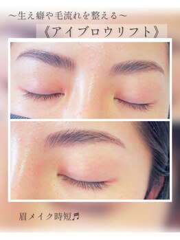 アイラッシュサロン シュシュ 溝の口店(chou chou)/眉毛の毛流れ今日