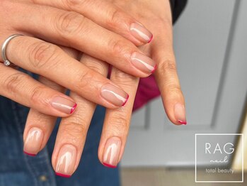 ラグ ネイル(RAG nail)/細フレンチ/フレンチ