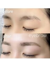 アモ 薬院 高砂(amo)/アイブロウWAX Before / After