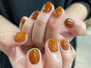 秋カラーネイル