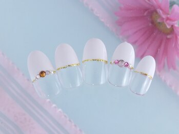 シューズネイルプロデュース/ストレートフレンチネイル