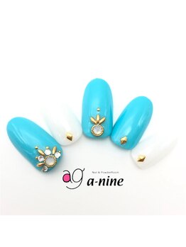 ネイルサロン エーナイン イオン東札幌店/9.トレンド夏デザイン 6999円