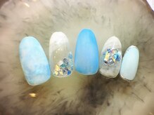 ルナネイル(LUNA NAIL)/サンプル青系爽やか