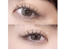 レース アドラブル 下北沢(lace adorable)/□フラットラッシュ100本