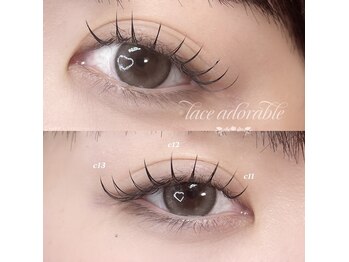 レース アドラブル 下北沢(lace adorable)/□フラットラッシュ100本