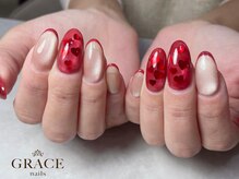 グレース ネイルズ(GRACE nails)/楢本担当　バレンタインネイル