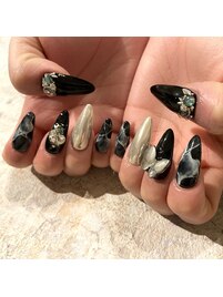 大理石ネイル