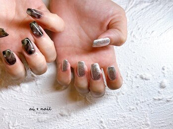アイネイル 小倉(ai nail)/ちぐはぐネイル