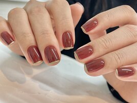 大人ボルドーカラー