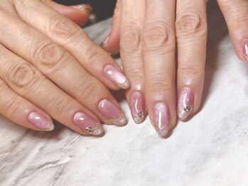 サニーデイズ ネイルアンドビューティー 曙橋店(SunnyDays Nail&Beauty)/マグネット×ガラスフレンチ