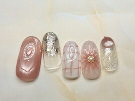 定額/ぷっくりフラワー