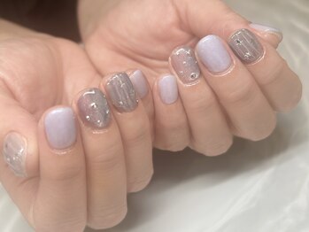 クラッシー(classy)/パープル×ぽこぽこ