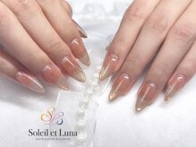 上品ワンホンネイル♪