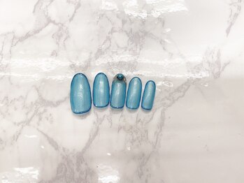 トータルビューティーサロン ドールズ(total beauty salon Dolls)/ブルーラメ縁取り