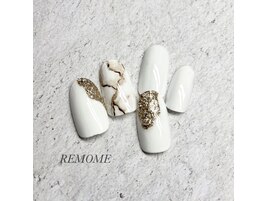 大理石×ラメ