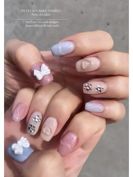 プティットスリール 西尾店(Petit Sourire)/〔 Art Free 〕10 nail designs