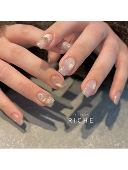 リッシュ(RICHE)/キラマグ×アクセサリーネイル