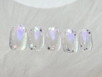 ネイルメゾン 渋谷店(NAIL MAISON)/ちゅるんマグラメ星¥7500