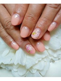 オーダー桜ネイル