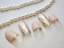 ネイルサロン ブランシュール(Nail Salon Blancheur)/ゴールドフィルムネイル