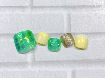 フィールネイル 天王町店(feelnail)/フット・トレンド定額　9500円