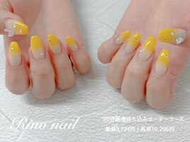 ひまわりカラーネイル6614