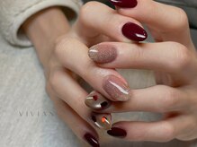 ヴィヴィアン ネイル(Vivian nail)/ハートホロ　バレンタインネイル