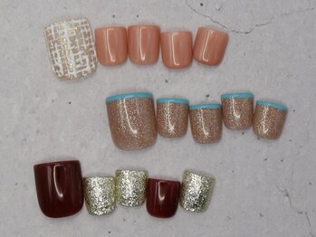 ネイルサロンプリッシュ 横浜店(prish)の写真/【フットネイルが4600円～】シンプル4600円、デザイン5600円＆6600円