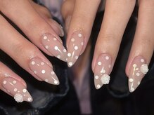 ジェミーネイル エビス(Jemiy nail ebisu)/ドットバラベージュ